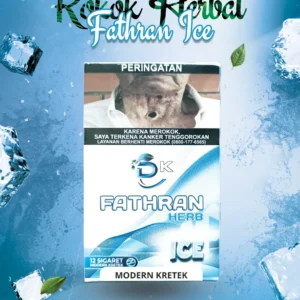 Rokok Herbal Fathran Ice Modern Kretek dari Gold Win Sukses, rokok herbal segar dengan filter modern untuk sensasi lembut dan manfaat kesehatan alami.