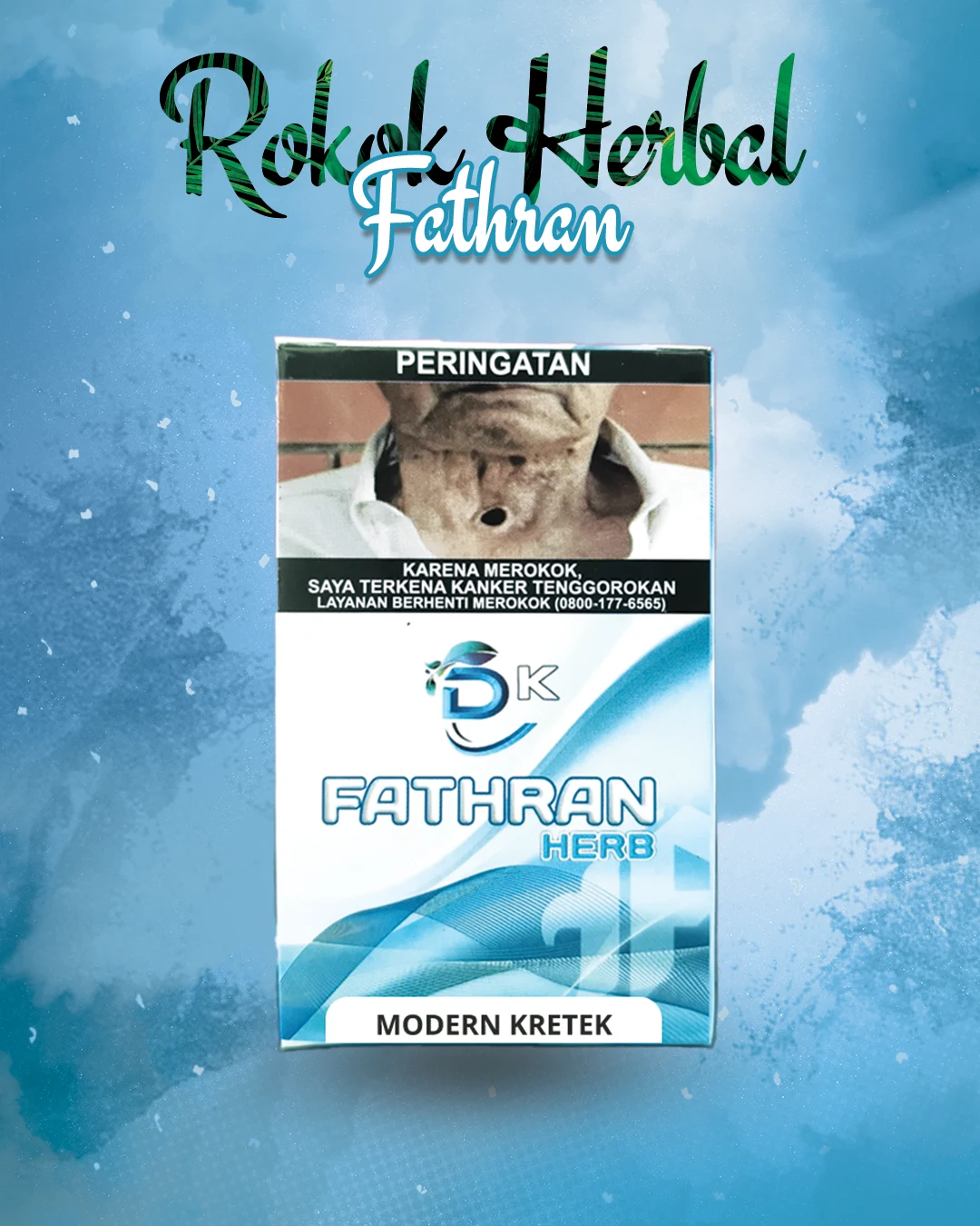 Rokok Herbal Fathran Modern Kretek dari Gold Win Sukses, rokok herbal alami yang meningkatkan stamina, dan vitalitas pria. Solusi sehat untuk merokok alami!
