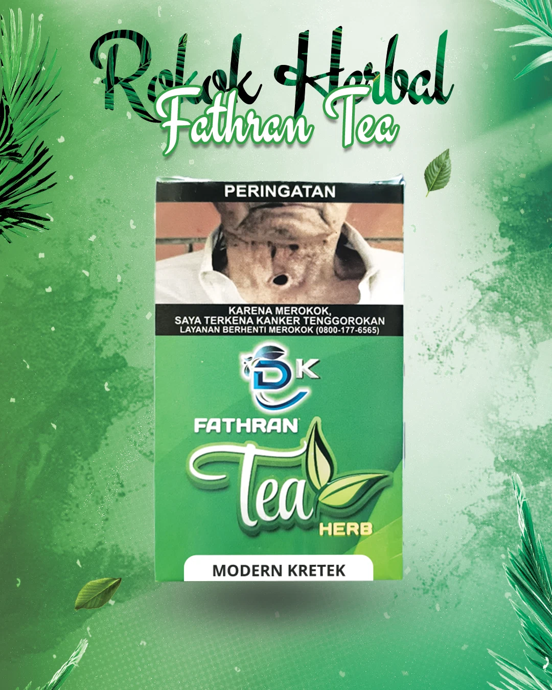 Rokok Herbal Fathran Tea Modern Kretek dari Gold Win Sukses, rokok herbal dengan filter modern untuk hisapan lembut dan manfaat kesehatan alami.
